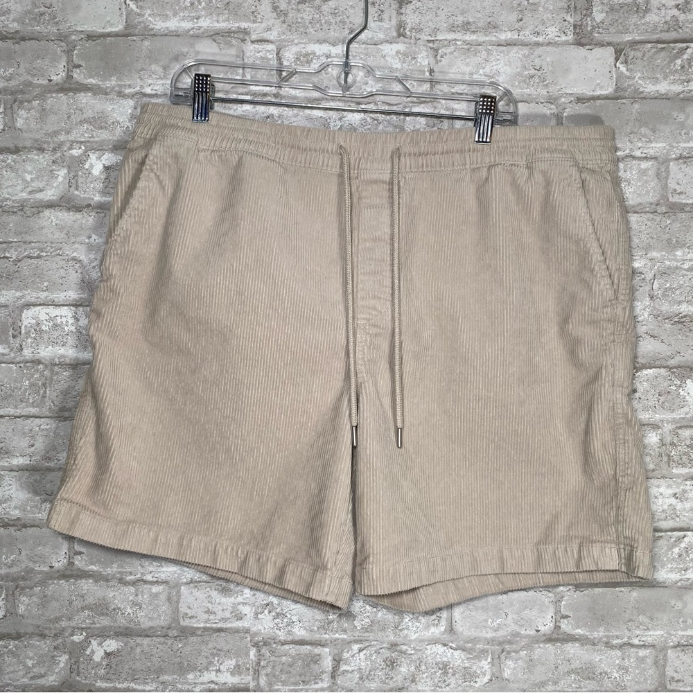 C&C California Cream Corduroy drawstring men’s shorts size XL